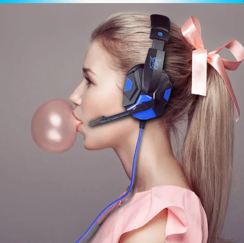 Последние plextone PC780 gaming headset бас наушники с микрофоном для компьютера сабвуфер стерео Универсальный проводные наушники