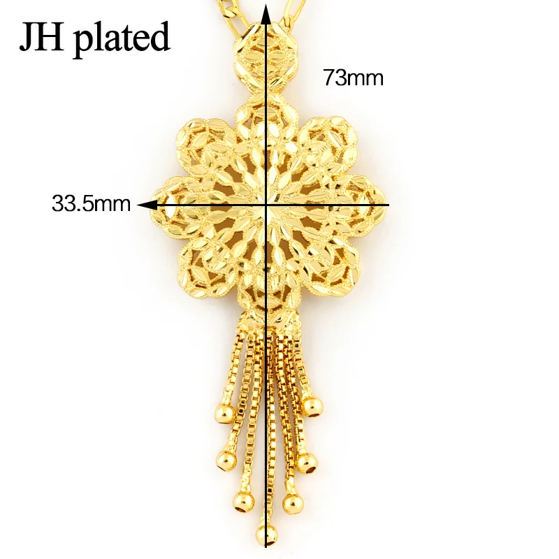 Модные ожерелья JHplated с подвеской цветы кисточкой для женщин ожерелье девушек
