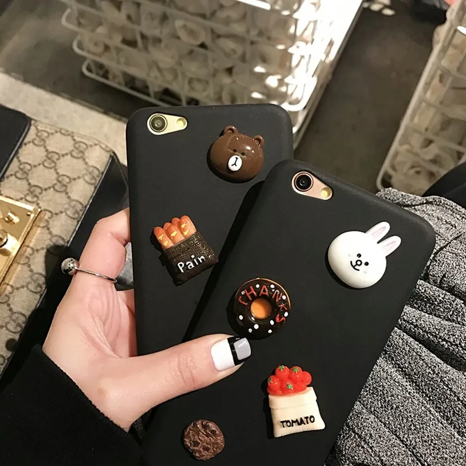 Axbety Kawaii DIY мультфильм чехол для Xiaomi mi 6X/A2 5X/A1 x 2 s Макс 8 6 милый зайчик Кони медведь