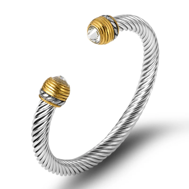 Silver style1 Бренд, мульти дизайн, витой кабель, провод, браслет, Винтаж, модные браслеты, Серебряный Браслет-манжета, уникальный дизайн, рождественский подарок - Окраска металла: Silver style1