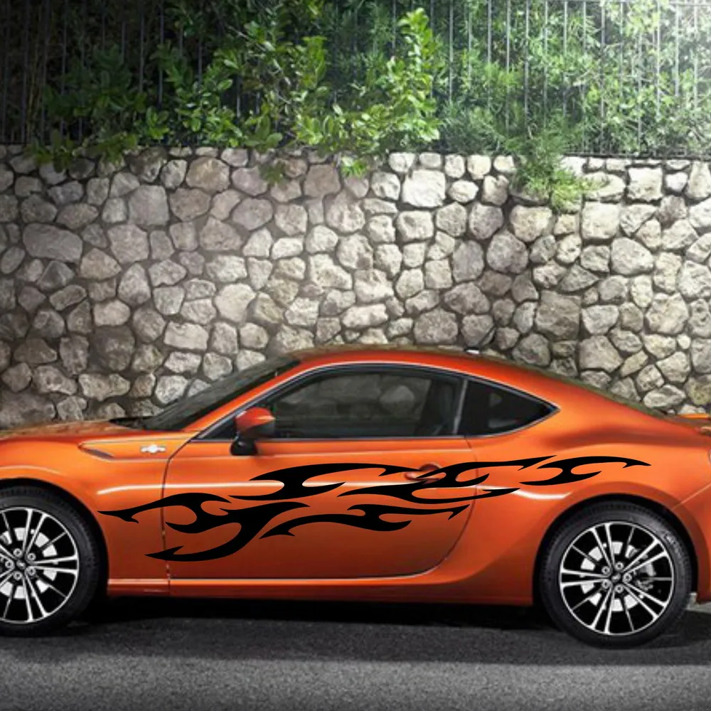Автомобильная наклейка гоночный огонь пламя фрески 94 ''для 86 VIOS виниловые