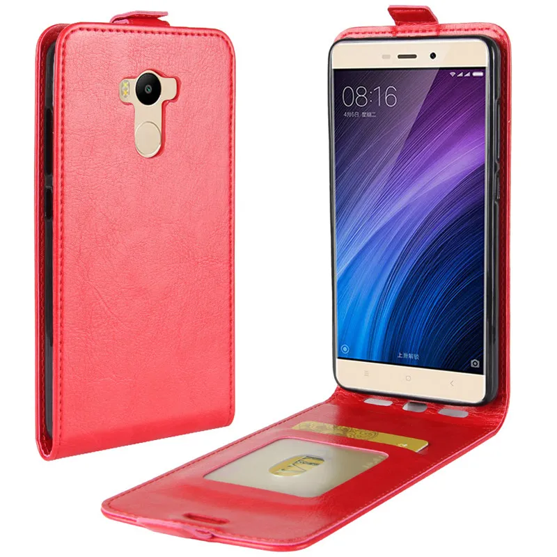 Luxury Vertical Flip Case Cover for Xiaomi Redmi 4 Pro Prime Coque Funda Capa Phone Cases PU Leather | Мобильные телефоны и