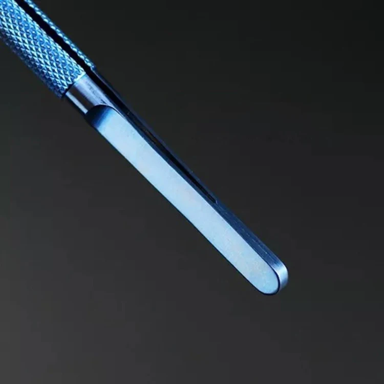 Титановый микрохирургический инструмент платформа изогнутые линии прямая линия