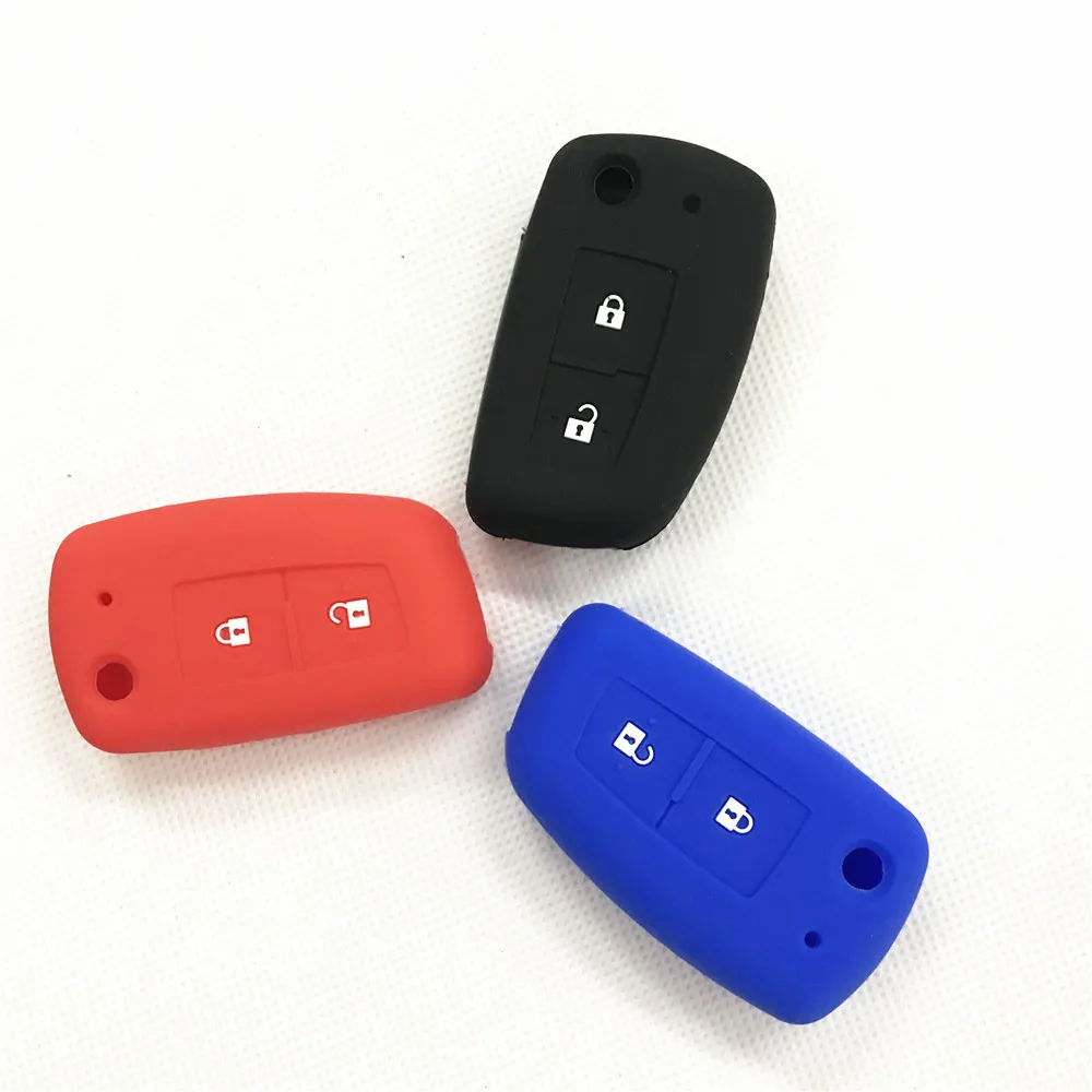 2 кнопки силиконовый Автомобильный Дистанционный брелок оболочки чехол для Nissan X