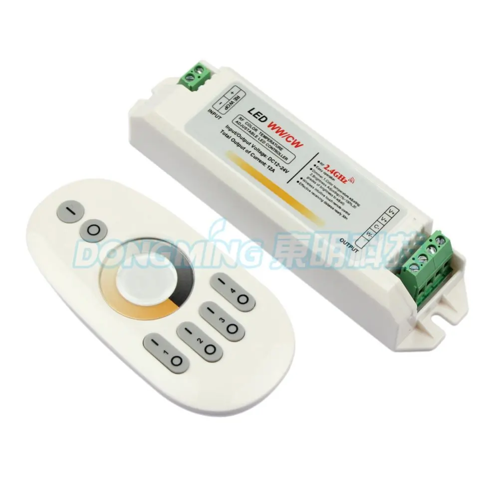 

12v-24v 2.4g mini led controller Group Division wireless led controller with Bright led Color Temperature controller