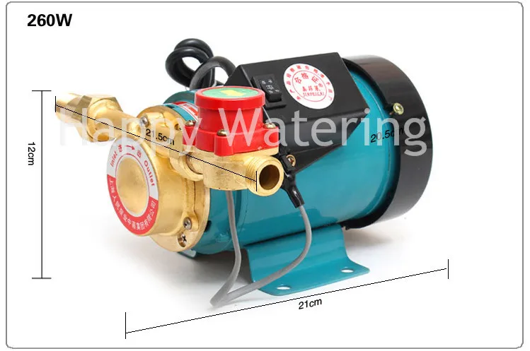 Бытовой 1/2 &quotвыход Газ Вода солнечная вода Давление бустер насос 260 Вт давление