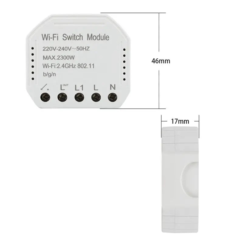 Wifi смарт-переключатель модуль 220-240 В 2300 Вт контроллер таймер Выключатель света