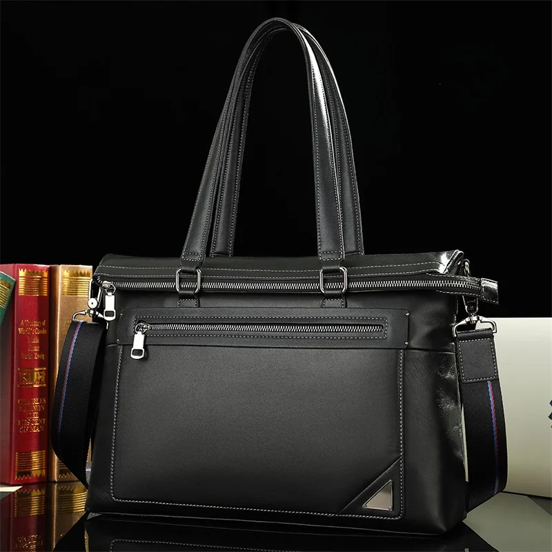 MVA мужские деловые сумки портфели из натуральной кожи кожаные для ноутбука