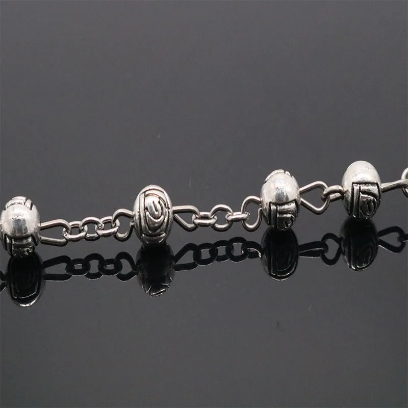 Catholic Rose Rosary Necklace 12PCS. Alloy rose beads cross necklace. 6mm | Украшения и аксессуары