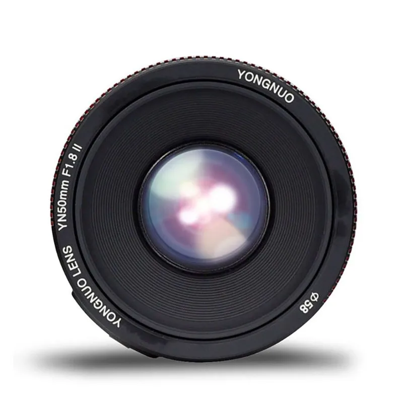 YONGNUO YN50mm F1.8 II Большая диафрагма Авто Фокус объектив маленький с супер боке эффект