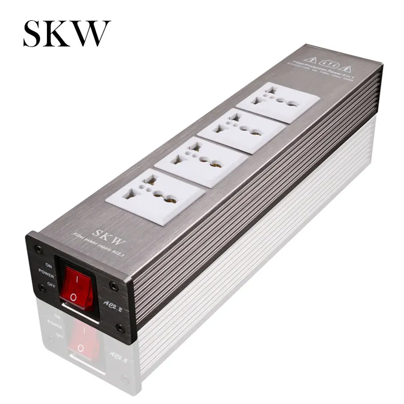 SKW 4 позиционный HIFI удлинитель Электронная розетка 220 В/50 Гц с независимой
