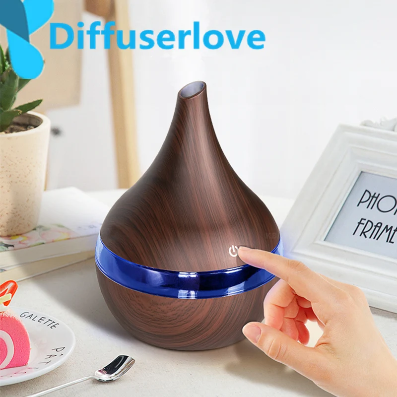 Увлажнитель воздуха Электрический деревянный с аромадиффузором 300 мл | Бытовая