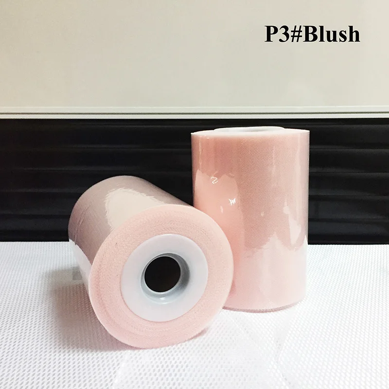30 цветов полиэстер тюль ролл 100 ярдов для платье-пачка - Цвет: blush