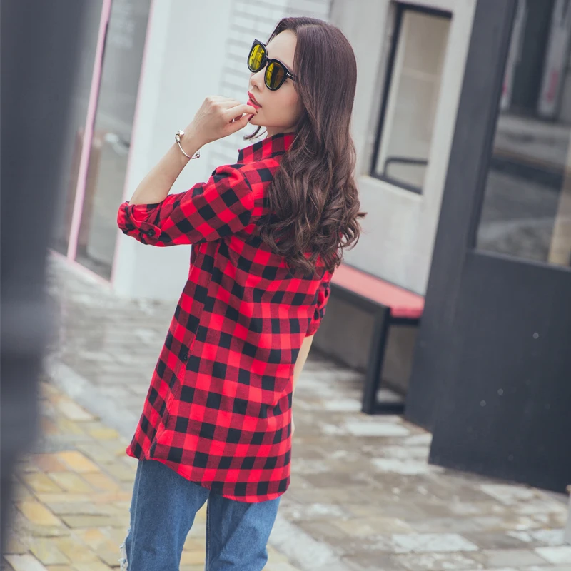 Рубашка женская повседневная с длинным рукавом|Рубашки| |