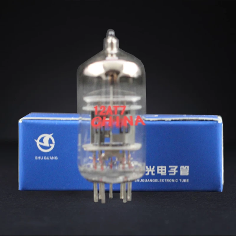 Бесплатная доставка 4 шт. Shuguang 12AT7(ECC81 12AT7 T) усилитель HIFI аудио вакуумные трубки|vacuum