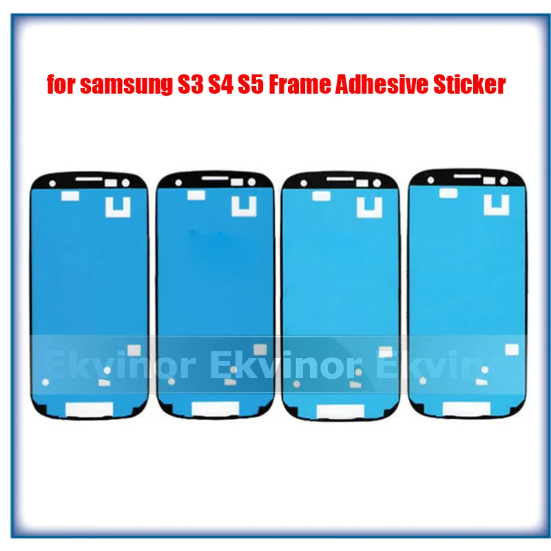 10 шт. предварительно вырезанная рамка Клейкая Лента для Samsung Galaxy S3 mini S4 S5 мини