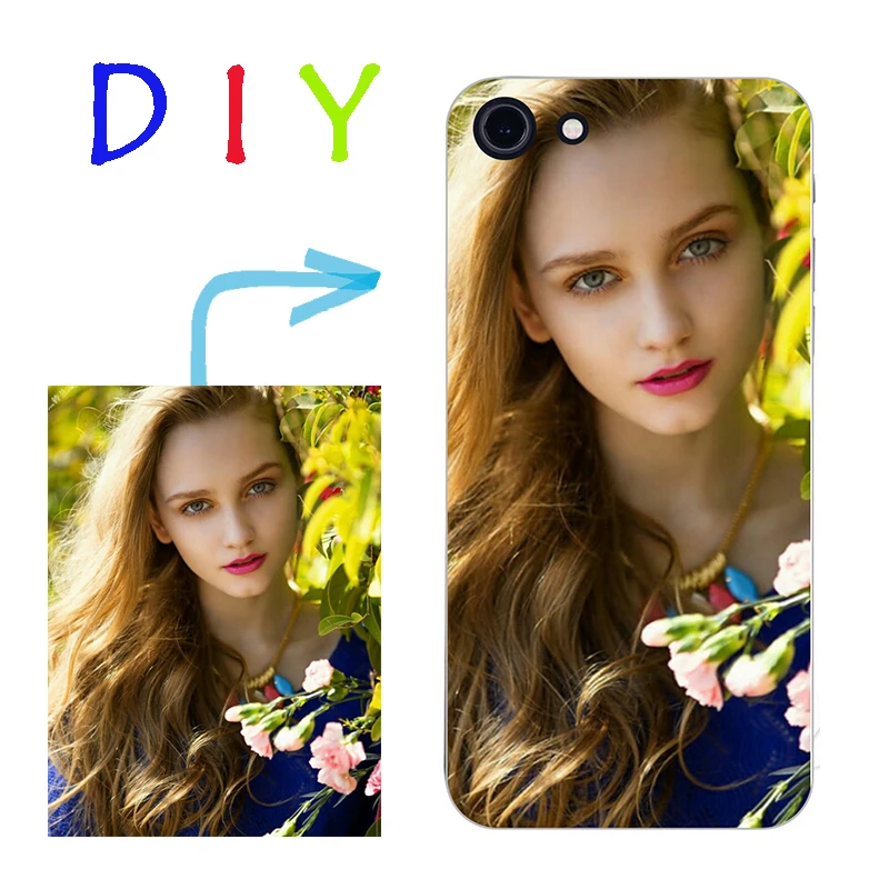 Для Infinix Hot 6 Pro DIY шаблон изображения заказчик фото Мягкий силиконовый чехол для