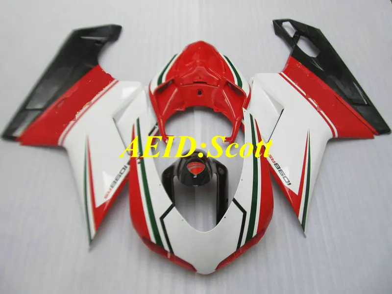 Комплект обтекателей под давлением для DUCATI 848 1098 1198 08 09 Ducati 2008 2009 крутые красные