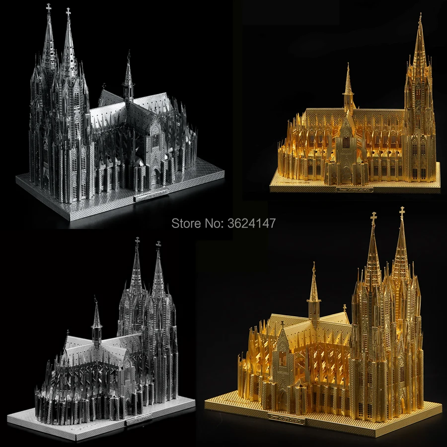Великая немецкая архитектурная система Кельнского собора 3D головоломка