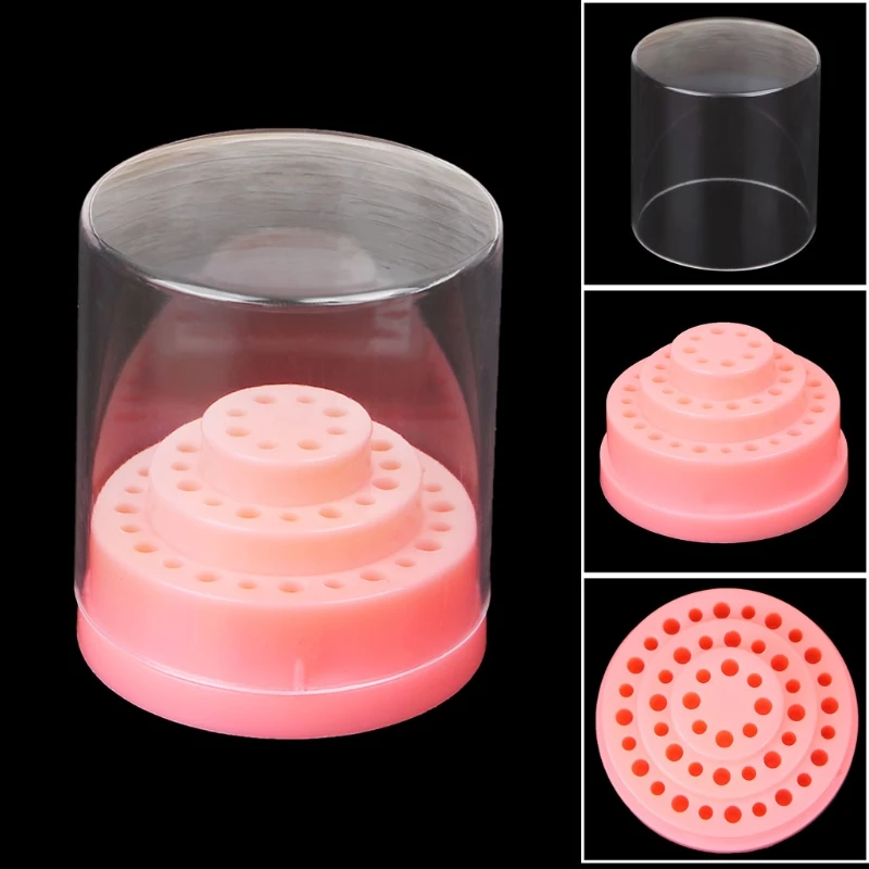 48 отверстий для ногтей MAANGE держатель сверл дисплей с крышкой коробка хранения