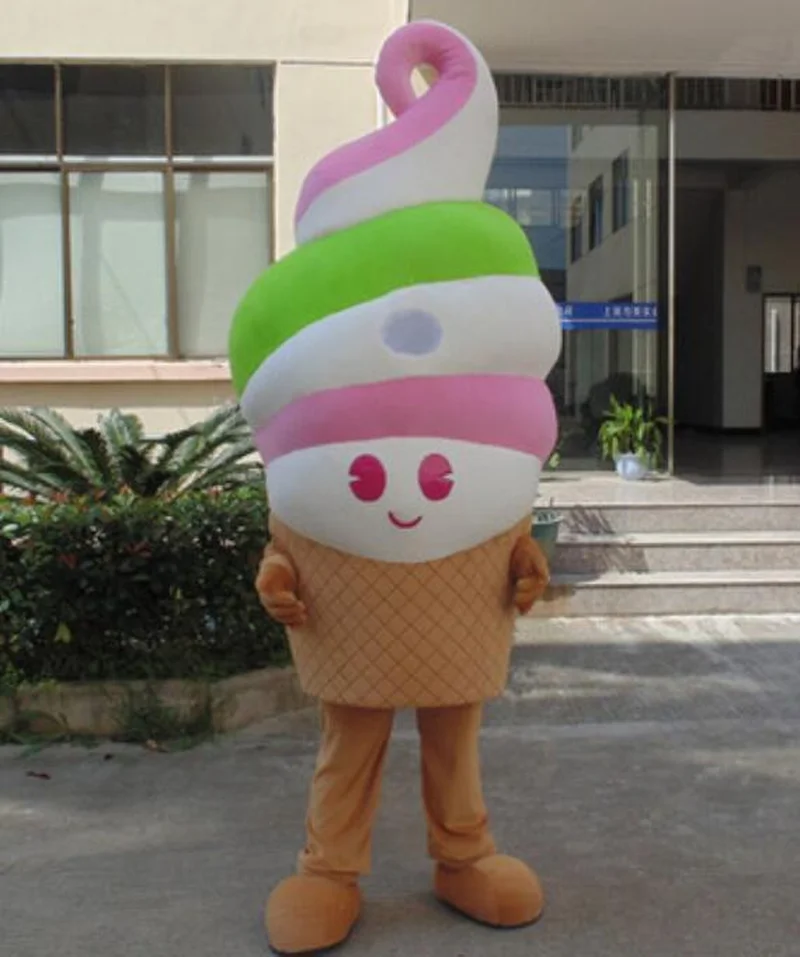 Реклама магазин мороженого конус талисман костюм костюмы Косплей Вечеринка