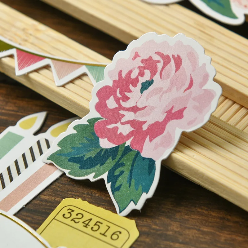 45pc Think Happy Cardstock штампы для скрапбукинга planner/Создание карт/журналистский проект |