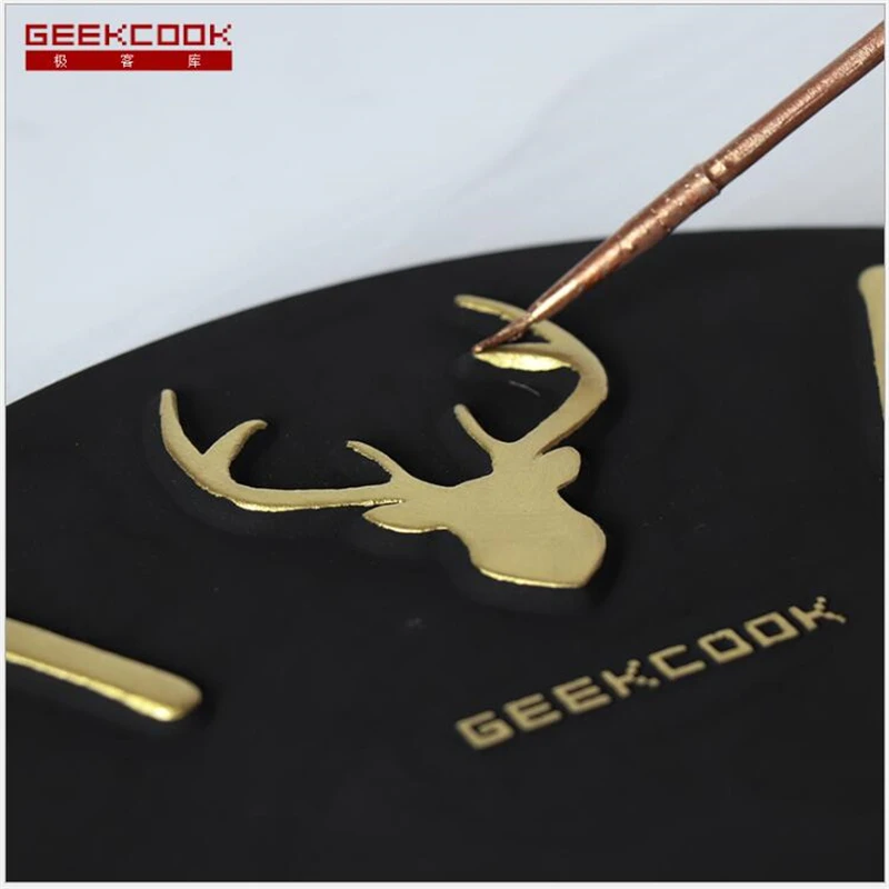 Geekcook New Wall Clocks Large Clock Activated Carbon Wooden Simple Nordic Creative Home Decoration | Дом и сад