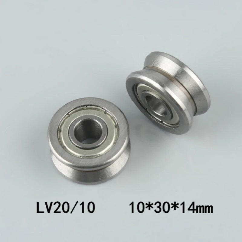 10 шт./лот роликовый подшипник LV20/10 10x30x14 мм в шкив направляющая подшипника 10*30*14