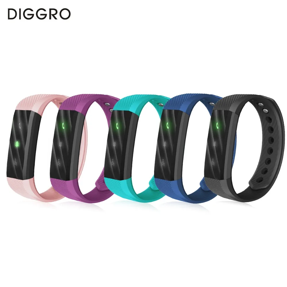 Original Diggro ID115 LITE Smart Band IP67 Waterproof Wristband Sleep Monitor Bluetooth band for IOS Android Phone | Электроника