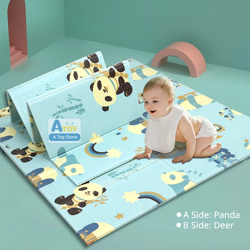 

XPE Baby Infant Folding Playmat Baby 2-sided Mat Kids Rug Foam Baby Gym Thick Resin Soft Room Crawling Pad Carpet Toddler Toys