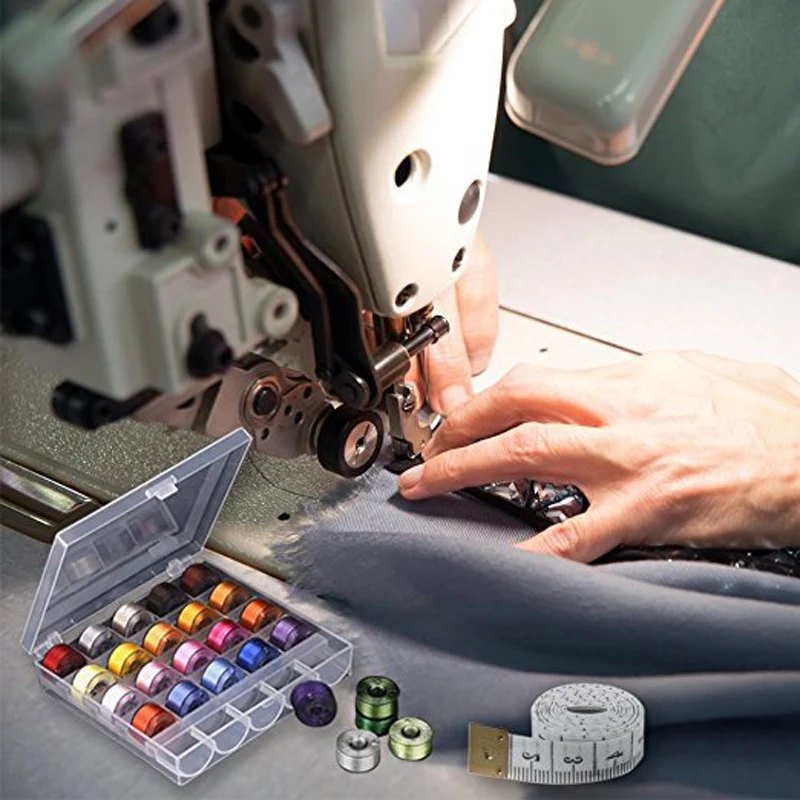 25 разных цветов вышивка преднамотка фотоэлемент для машин Brother Babylock Janome шпульки с