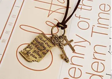 Горячая Распродажа Шекспира любовь буква ключ крест фотография N58|necklace tie|necklace usb