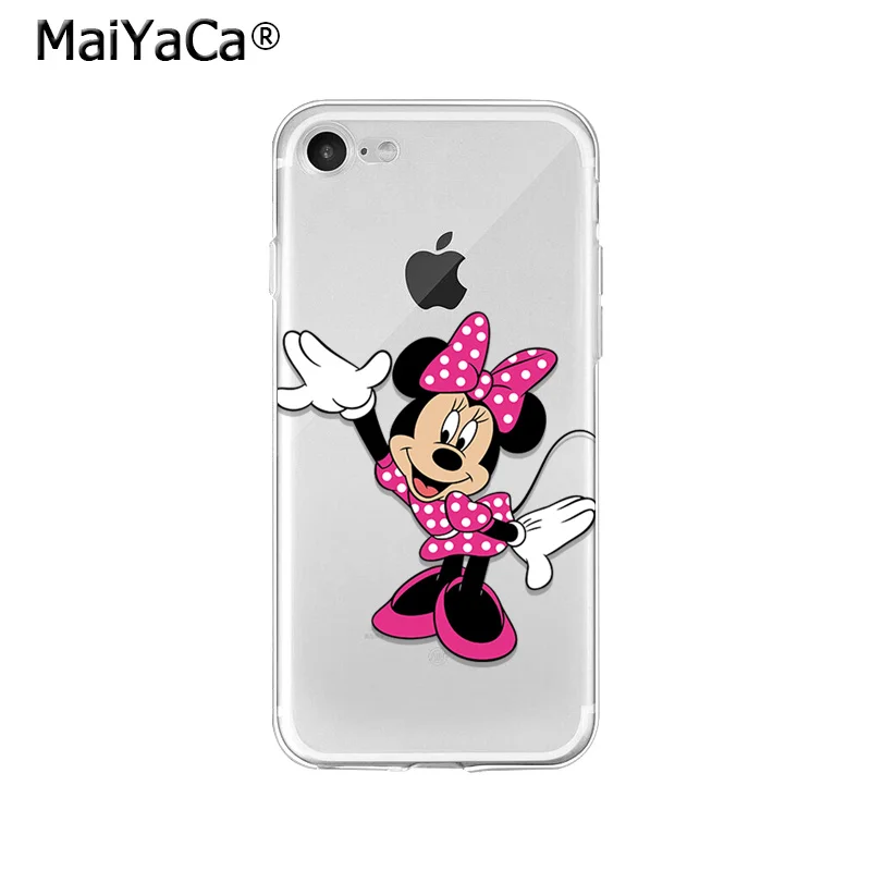 MaiYaCa Минни Маус Любовь Лук ТПУ Мягкие аксессуары для телефона чехол iPhone X XS MAX 6 6s 7