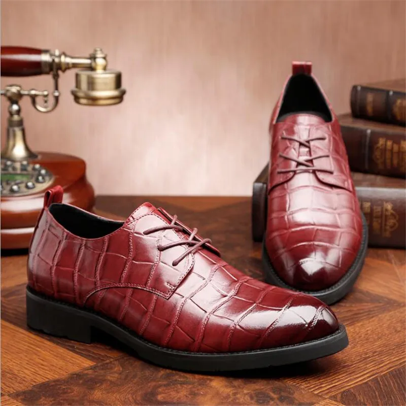 Мужские модные деловые повседневные туфли Movechain на шнуровке мужские оксфорды с