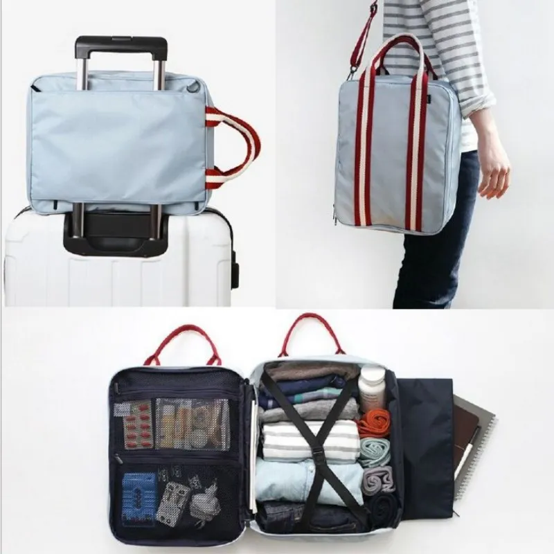 RUPUTIN Men Small Travel Bags Foldable Suitcase Weekend Bag Female Packing Cubes Tote Luggage Storage Organizer Collation Pouch