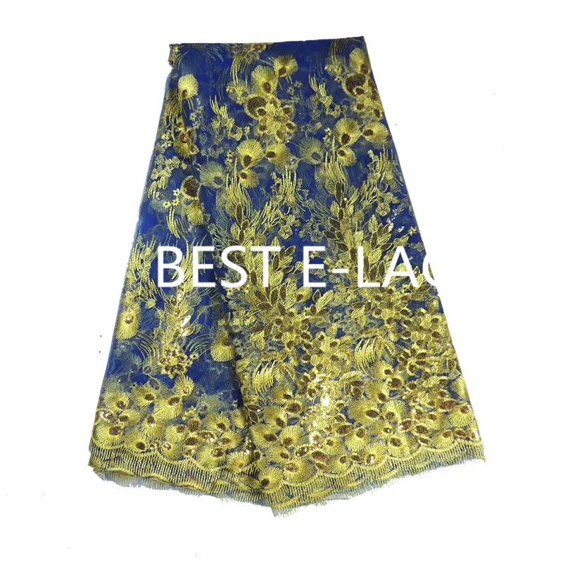 Французский чистая кружевной ткани 2017 последние Африканский гипюр с вышивкой
