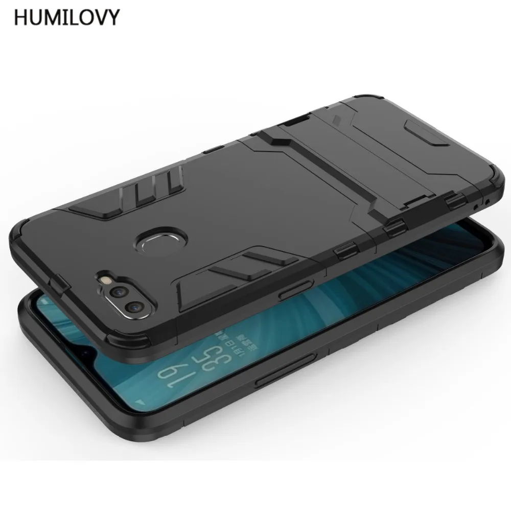 Для Coque OPPO A7 чехол Роскошный тонкий Робот Броня резиновый пластиковый для