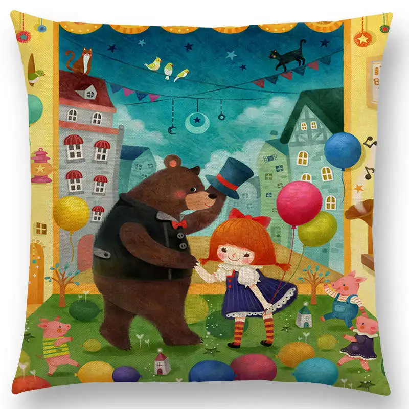 Горячая Распродажа симпатичные Мультяшные животные милая девушка