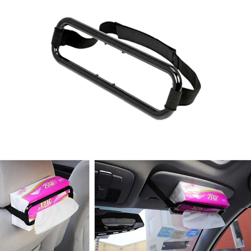 

Car Sun Visor Tissue Paper Box Holder Auto Seat Back Accessories Clip Bracket