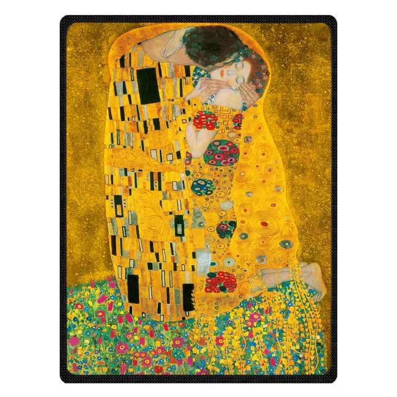 Gustav Klimt теплое Флисовое одеяло очень мягкое фланелевое для