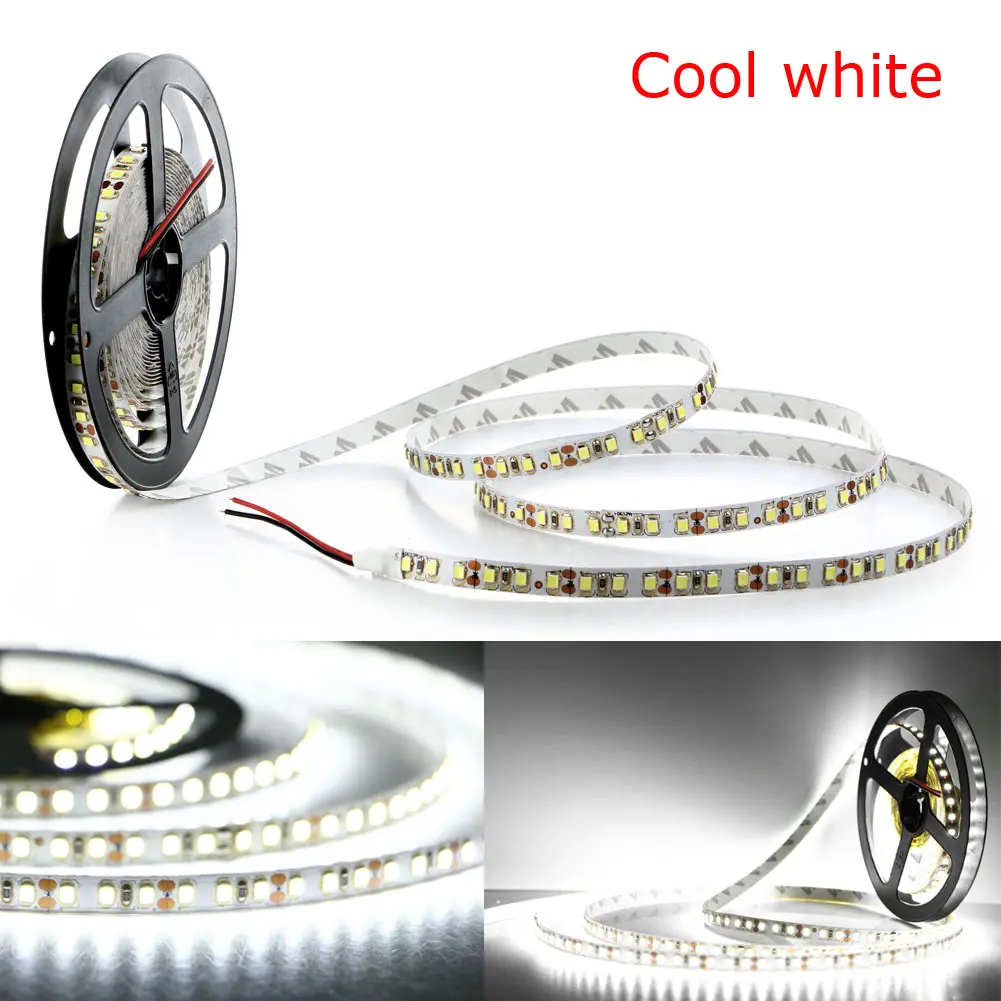 Гибкая светодиодная лента 5 м 2835 SMD 600 не водонепроницаемая Холодный/теплый белый