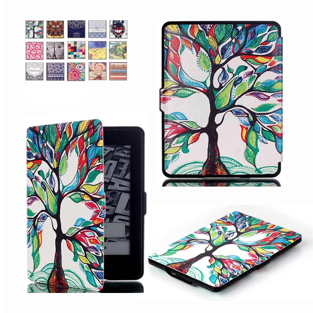 Кожаный чехол для Amazon Kindle Paperwhite крышки планшет сна Smart Cover Paperwhite1 2 3 6th поколения