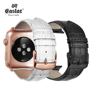 Ремешок для часов iwatch 6, 5, SE, 44 мм, кожаный, с пряжкой, розового и черного цветов, для Apple Watch 4, 3, 21