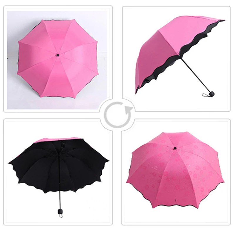 Новинка женский зонт принцессы с волшебными цветами куполом складной от