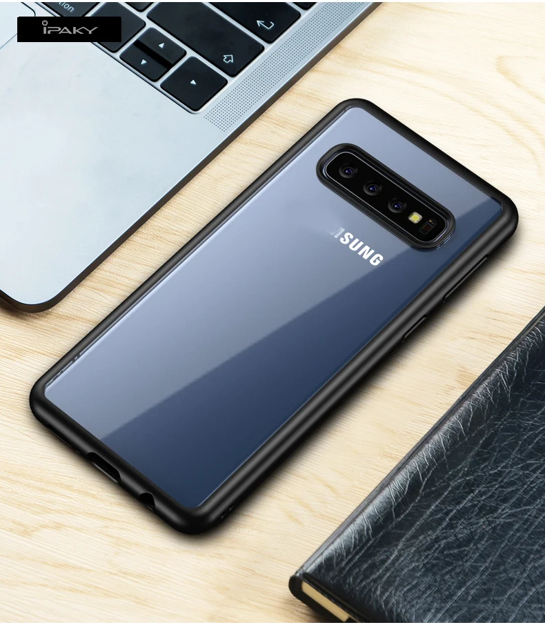 IPAKY защитный бампер для телефона силиконовые+ Пластик крышка на самсунг галакси S10 плюс S10e S10+ лайт samsung Galaxy S10 плюс S10E Lite E+ S 10 S10Plus 6/8/12 128/512 GB