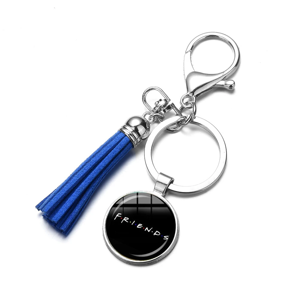 SONGDA классические друзья ТВ шоу кисточкой брелок центральный Perk кофе время хорошие друзья стекло кабошон кулон брелок аксессуары
