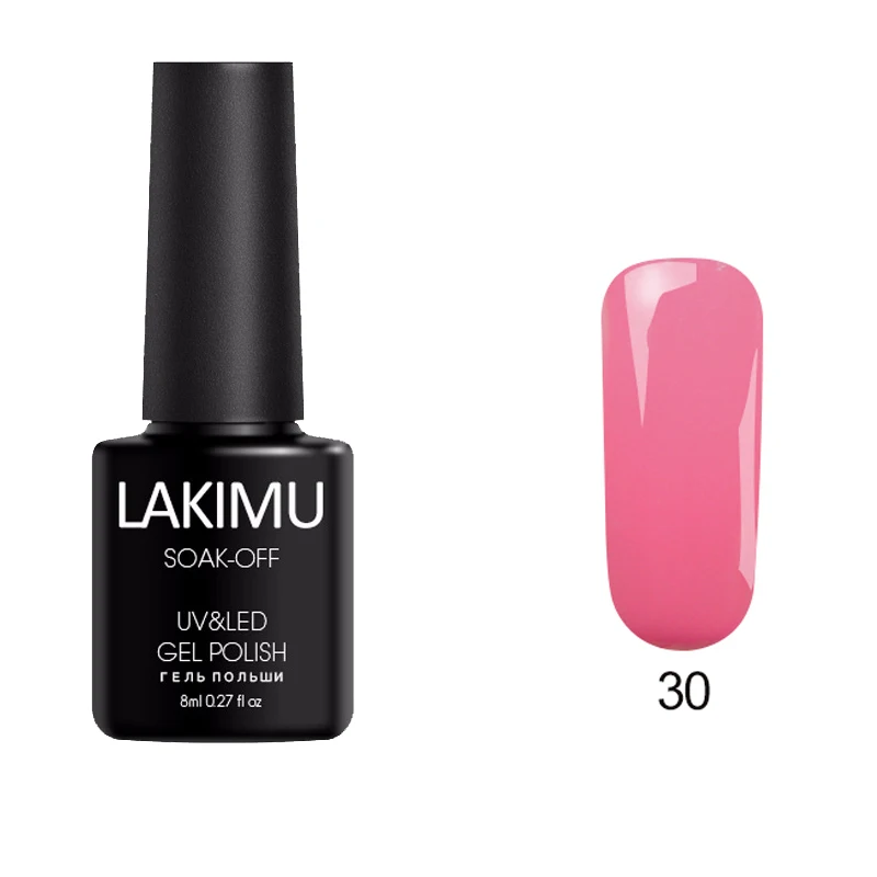 30 LAKIMU Цветной Гель-лак 24 разноцветный Гель-лак для ногтей художественный лак геллак гибридные Лаки полуперманентный гель лак для ногтей верхнее основание праймера - Цвет: 30