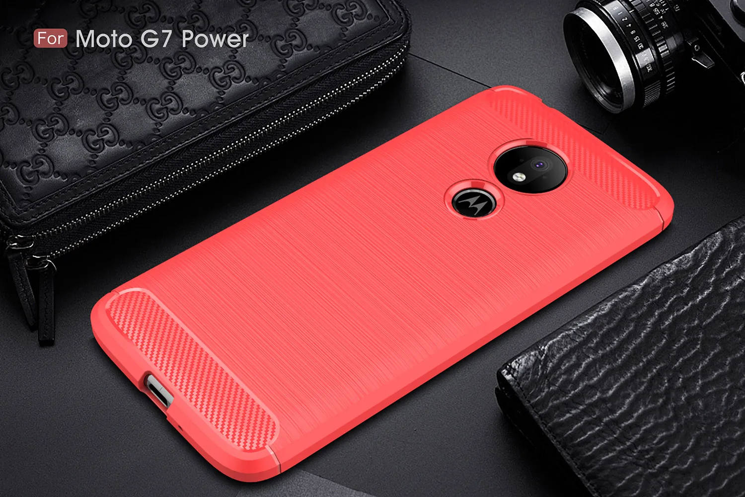 Для Motorola Moto G7 Power чехол для мягкий резиновый силиконовый защитный чехол-бампер