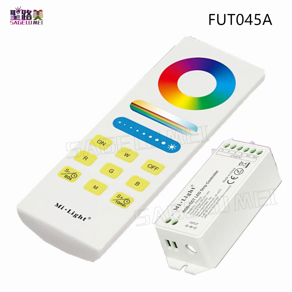 Mi. Светильник FUT045 RGB + CCT светодиодный контроллер ленты DC12V 24V 2 4G беспроводная WIFI