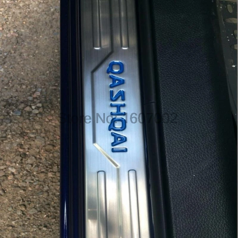 Для Nissan Qashqai J11 2015 2016 Накладка на порог из нержавеющей стали защита педали
